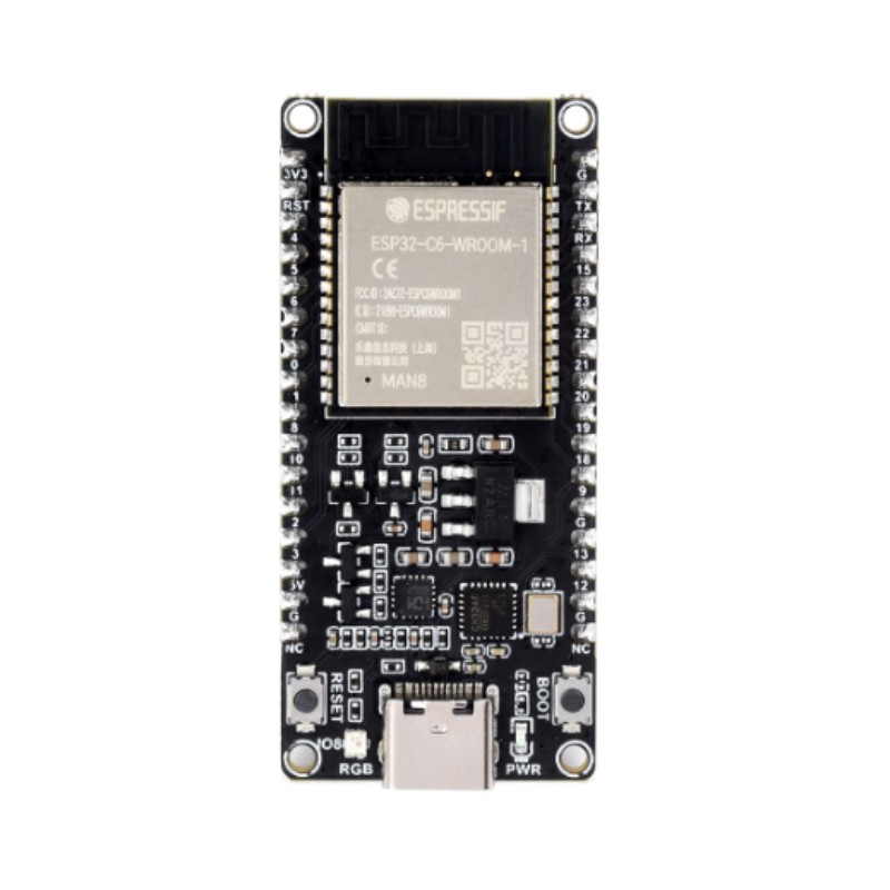 ESP32-C6-DEV-KIT-N8-M Soldadura PINekin